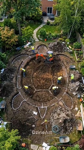 I Built a Giant Turtle Aquarium in My Backyard! 🐢💧#satisfying #diy #trending