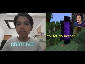 Felipe Neto found the portal in the creative environment.