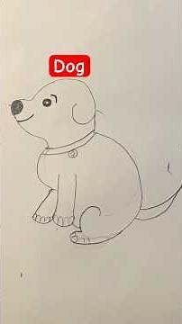 Cute Dog Drawing 🐶
