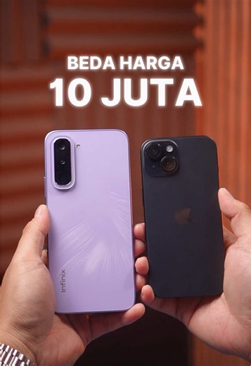 BEDA HARA 10 JUTA TAPI UI MIRIP❗️Infinix Hot 70 😂 #infinixhot70 #iphone15