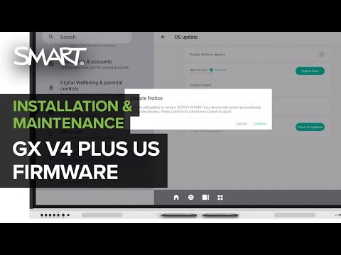 How to update the firmware on the SMART Board GX (V4) Plus - United States market (2026)