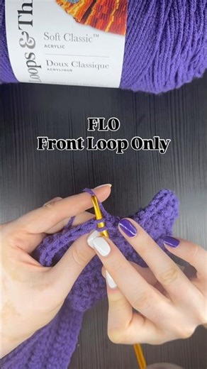 FLO - Front Loop Only Crochet
