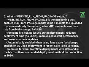 Azure Functions Deployment Options Interview Questions