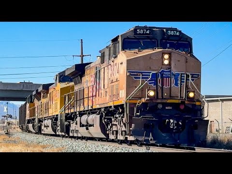 [4K] Massive empty coal double rolling through Springville, UT!