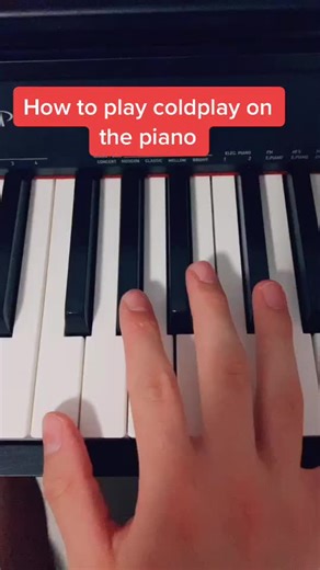 Play coldplay on the piano #piano #pianotutorial #learnontiktok #fyp #coldplaypiano #learnpiano