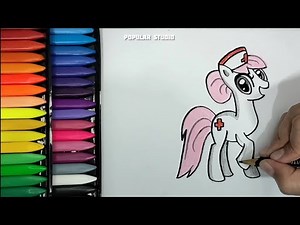 Learn to Draw and Color Nurse Redheart: MLP's Caring and Compassionate Character