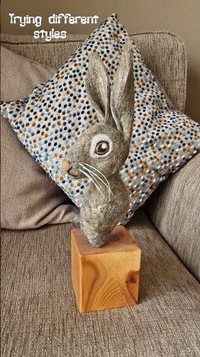 Needle Felting Hares
