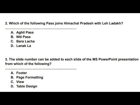 Complete GK and Computer PyQs Important for Junior Assistant and FAA Exam 2025-26 Jkssb Part 58