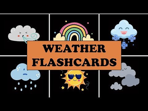 Weather for Kids | Weather Flashcards | How's the weather today for Kids?| Toddler Learning Videos