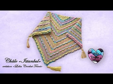 Easy "Istanbul" Shawl "Lidia Crochet Knitting"