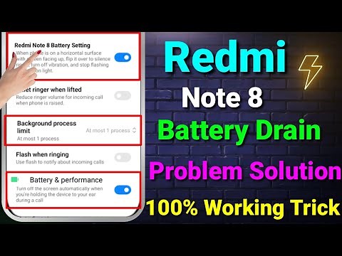 Redmi Note 8 Battery Problem | Redmi Note 8 Battery Setting | Redmi Note 8 Drain Problem