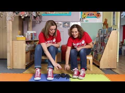 Makaton - THERE'S A SPIDER ON THE FLOOR - Singing Hands