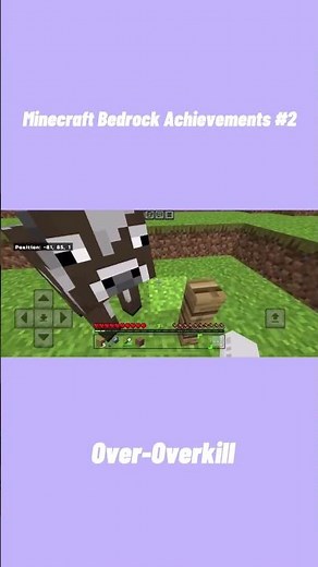 Minecraft Bedrock Achievements #2 | Over-Overkill #minecraft #minecraftpe #minecraftshorts #games