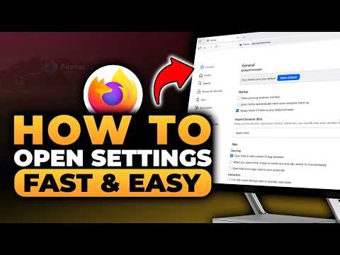 How To Open Mozilla Firefox Settings (FAST & EASY) | 100% WORKS | NO Yapping, To The Point!