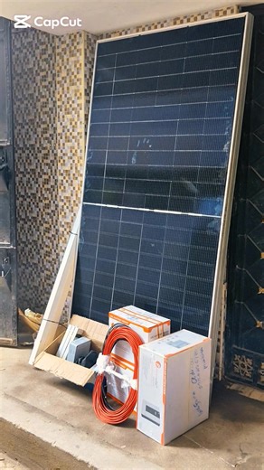 Equipment ready for a 3kVA solar system. 3 high-efficiency panels and 2 GEL batteries configured for reliable household power. #3kVASolar#SolarInstallation#SolarKenya#SolarEquipment#mombasacounty