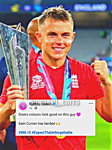 Sam Curran is landed For Sixers Colours #foru #sukhani_edits #viral #foryoupage❤️❤️ #unfreezemyaccount