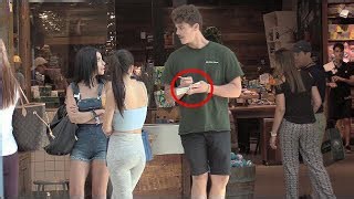 TAKING NOTES ON STRANGERS CONVERSATIONS PRANK!