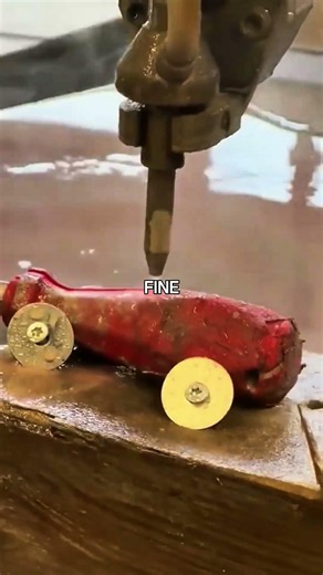 Water can cut steel 😳 14 million PSI of power! #shorts