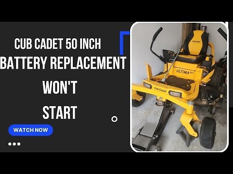 Secret How To Replace Battery: Cub Cadet Zero Turn 50 Inch: #mechanic #cubcadet #battery