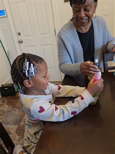 Kennedy Learns Subtraction with Grandma