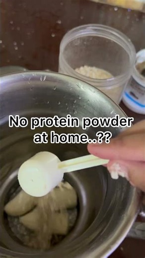 Easy protein powder recipe at home ✨🫶 #love #youtubeshorts #proteinpowder #gymlife #wife #recipe