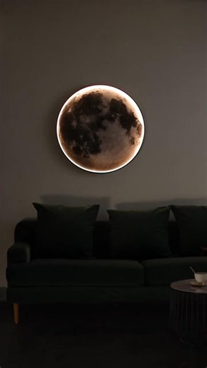 Best 3D Moon LED Wall Lamp Modern Art Deco Lighting