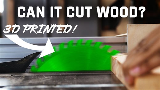 I tested 3D printed saw blades on wood! 🪵