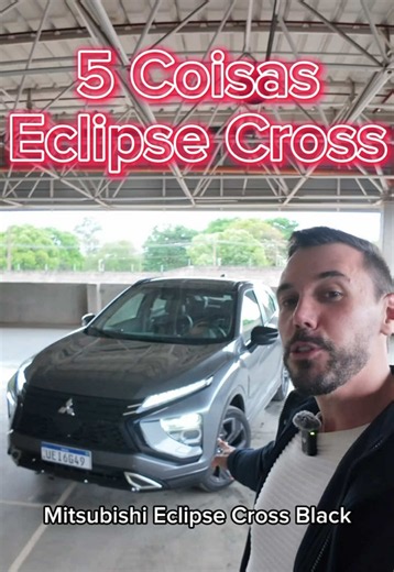 5 Coisas: Mitsubishi Eclipse Cross Black Hora de conhecer os pontos positivos e as coisas irritantes sobre o Mitsubishi Eclipse Cross Black. Para quem achou que não reclamei da idade avançada dele, pois aqui está. Mas mesmo um projeto com muitos quilômetros rodados está cheio de atributos positivos. Entre eles a lista de série farta e a tração 4x4 raiz. ##carro##carros##mit##mitsubishi