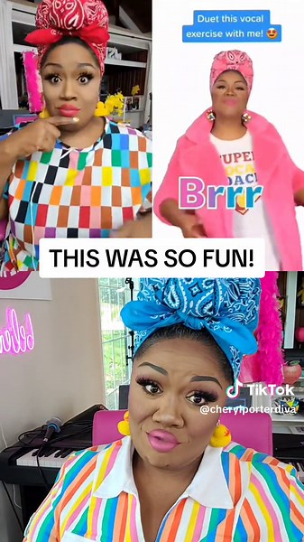 #duet with @Cheryl Porter | Vocal Coach #Duet Triple Porter!! #vocalexercise #fyp #cherylportervocalcoach