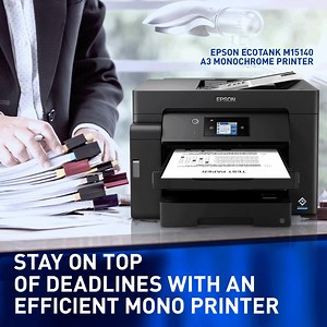 Print or scan exam sheets in high volume to meet tight deadlines. The Epson EcoTank M15140 A3 Monochrome printer is able to handle different media types and produce sharp, durable prints without the hassle. Learn more here: www.epson.com.ph/becool | Epson
