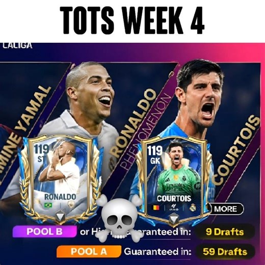 TOTS Week 4... R9 & Courtois 🤯 #fcmobile