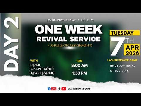 YOU ARE WATCHING THE ONE WEEK REVIVAL SERVICE (ANGELS ON ASSIGNMENT) SERVICE.. 06704.2026...PRT 1