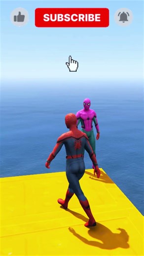 GTA V EPIC FERAL BANBAN RAGDOLL VS CRAZY SQUID GAME DOLL CAR JUMP FAIL ep6 #shorts