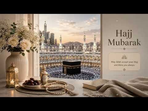 Hajj Mubarak 🕋| 2 Hour Islamic Screensaver | Calm & Peaceful Background Video
