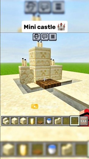 "I Built a MINI Sand Castle in Minecraft 😍✨"#MinecraftBuilds