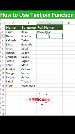 🔥 TEXTJOIN Excel Formula 🤯 [Beginners Guide] | Excel Tips & Tricks (2025)