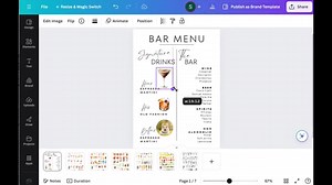 Christmas Bar Menu Sign Template, Signature Drink Sign Template, Holiday Cocktail Bar Sign Poster Making Spirits Bright Christmas Party Sign - Etsy