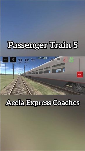 Passenger Train 5 with Acela Express Coaches | Train and rail yard simulator #gaming #gamingvideos
