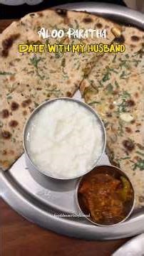 Tandoori Aloo Paratha Date with Husband| Indian breakfast | Himachali Couple #shorts #trending #food