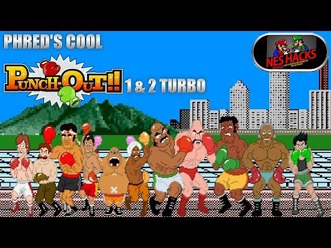 Phred's Cool Punch-Out!! 1 & 2 Turbo Edition (NES Hacks) - Complete