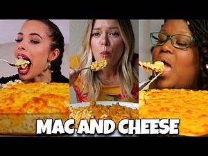 Mukbangers Eating MAC AND CHEESE | ASMR Mukbang Compilation