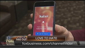 Just in time for Valentine's Day, a new dating app 'Hater' helps people find love based on what they hate. http://bit.ly/2kq30nr | Fox Business