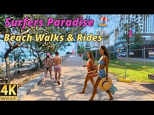 Surfers Paradise Gold Coast - 4K Beach Walks & Rides 🌴 Sunday 14 Dec 2025
