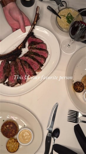 Our Tomahawk Dinner for Two has made its long-awaited return. Savor our two-course menu starring a 36 oz Tomahawk Ribeye. | Morton's The Steakhouse