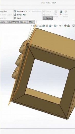 sheet metal box design in SOLIDWORKS and render keyshot #keyshot #solidworks #tutorial #sheetmetal