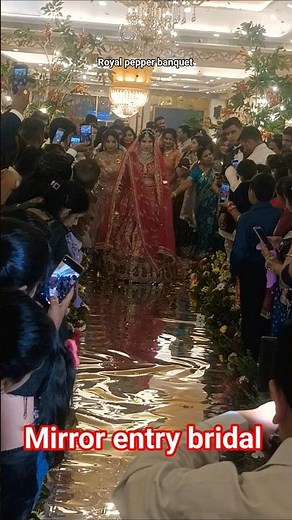 mirror entry #bride #mirror #entry #shortvideo #wedding