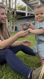 635K views · 25K reactions | "Big moment " Bindi Irwin and Chandler Powell have shared the moment their daughter, Grace Warrior took her first steps! #9Today | TODAY | Facebook