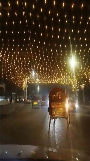 Magical Dhaka Wedding Lights! ✨ Stunning Street Celebrations in Bangladesh #Shorts #light #night