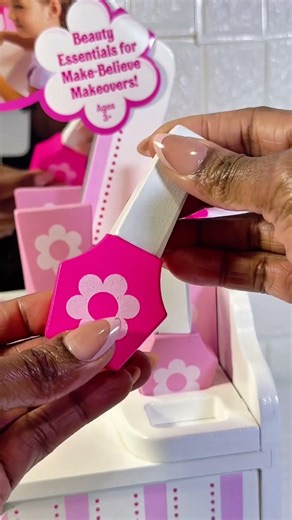 Let's Setup Melissa & Doug Makeup Vanity playset✨🌈 ASMR Satisfying Video #shorts