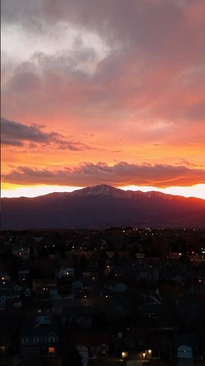 Epic Sunset over Pikes Peak!